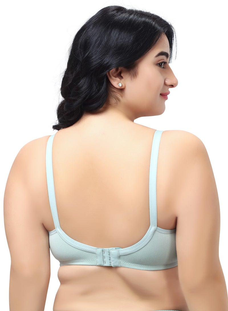 RAJNI Women's Maternity Nursing Bra Soft Stretch Cotton Non-Padded Wirefree Full Coverage Anti-Sag Pack of 2 - Image 3