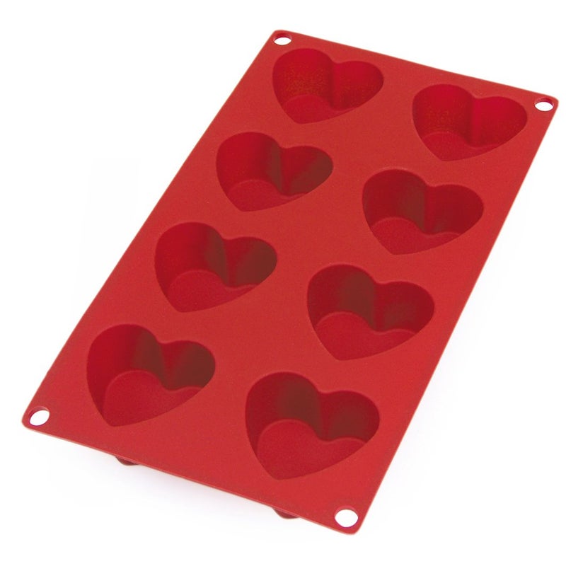Lekue Lekue Multicavidad Corazon Rojo Set Red