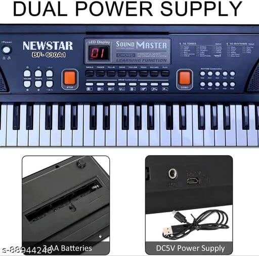 New Star Electronic Digital Piano Keyboard 61 Keys- Multi-Function Portable Piano Keyboard Electronic Organ with Plug & Play - Image 4