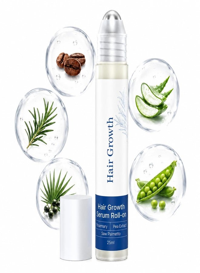 Gluvelessia Hair Growth Serum Roll On with Rosemary，Helps Support Thicker, Fuller Hair Appearance，Clean, Non-Greasy Hair Loss Support for Men & Women，Rosemary，0.84 Fl Oz (Pack of 1) - Image 1