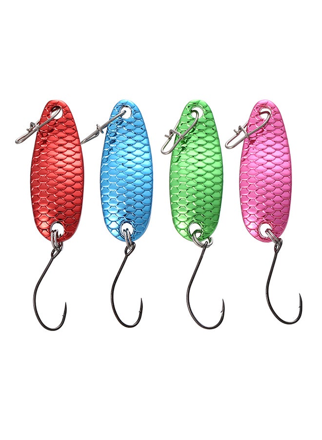 Yapada 4 Piece Multi Colors Mini Metal Spoon Lures Set Hard Fishing Baits 1.5G/2G/2.5G/3.5G/5G/7.5G - Image 1