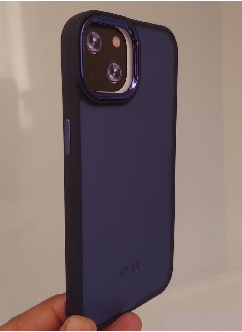 Creative Creative Case for Iphone Q series for Iphone 14 Hard Silicone Blue Colour  - Image 2