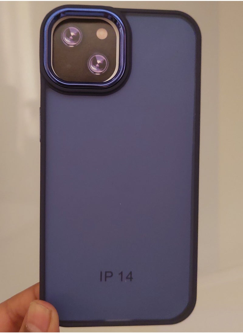 Creative Creative Case for Iphone Q series for Iphone 14 Hard Silicone Blue Colour  - Image 1