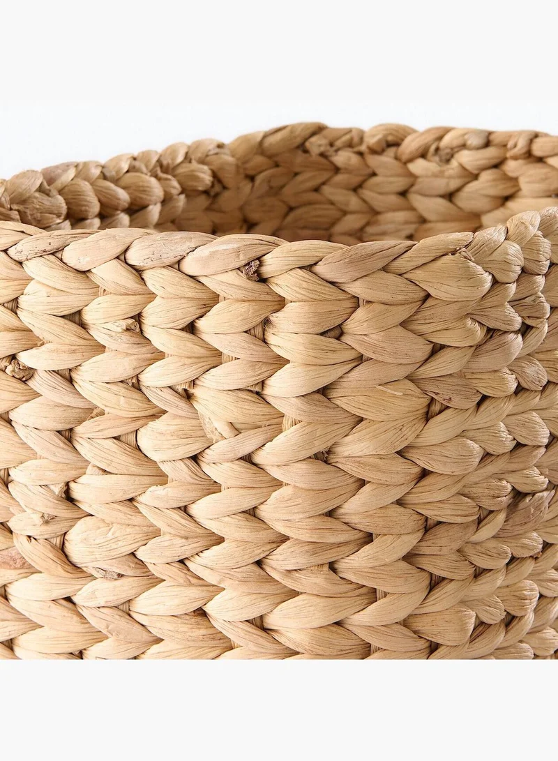 MUJI Water Hyacinth Basket Rectangle LargeHalf W 17 x D 23x H 24 cm