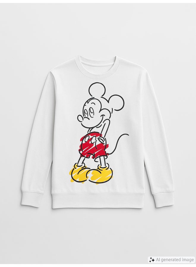 LC WAIKIKI Crew Neck Mickey Mouse Printed Women's Sweatshirt - Image 1