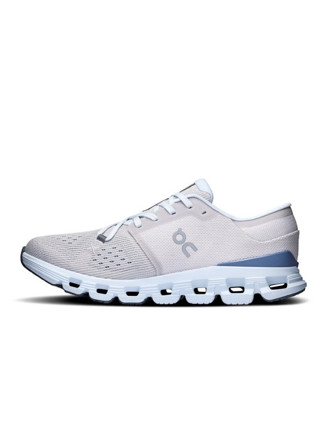 On Running Cloud X 4 Training Shoes – Silver/Chambray | Lightweight, Responsive & Versatile Performance Sneakers - Image 2