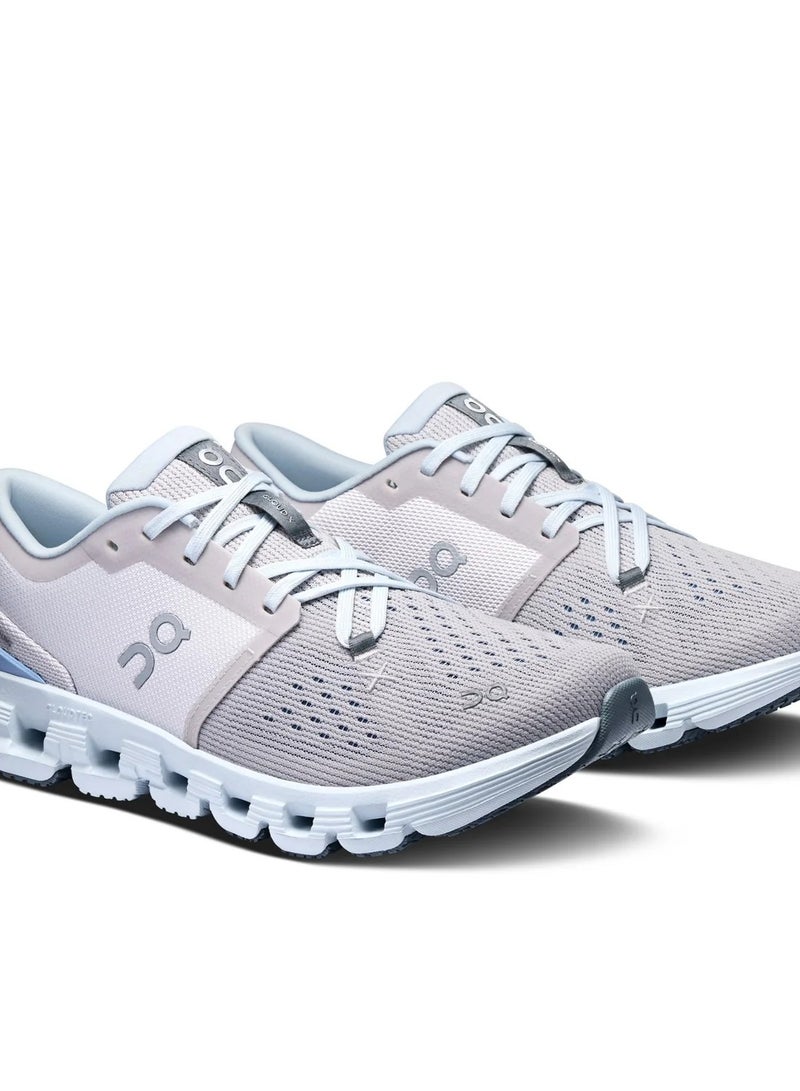 On Running Cloud X 4 Training Shoes – Silver/Chambray | Lightweight, Responsive & Versatile Performance Sneakers - Image 3