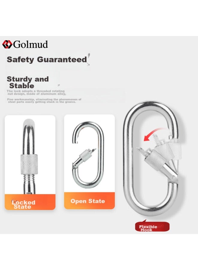 Golmud Geermu Carabiner 10cm Quick-release Buckle, 5 Pieces, Climbing Carabiner, Spring Hook Safety Buckle Ring, Hook Gm9113 - Image 3