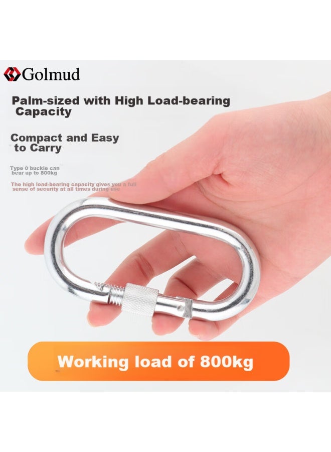 Golmud Geermu Carabiner 10cm Quick-release Buckle, 5 Pieces, Climbing Carabiner, Spring Hook Safety Buckle Ring, Hook Gm9113 - Image 2