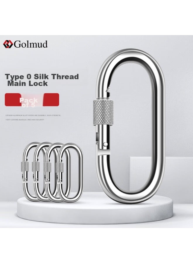 Golmud Geermu Carabiner 10cm Quick-release Buckle, 5 Pieces, Climbing Carabiner, Spring Hook Safety Buckle Ring, Hook Gm9113 - Image 1