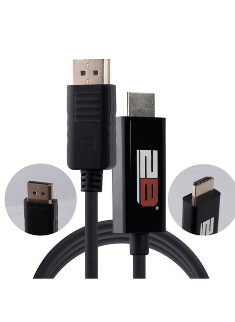 كابل DC504 من DisplayPort إلى HDMI بطول 1 متر  متوافق مع جميع الشاشات التي تدعم التوصيل عبر منفذ HDMI