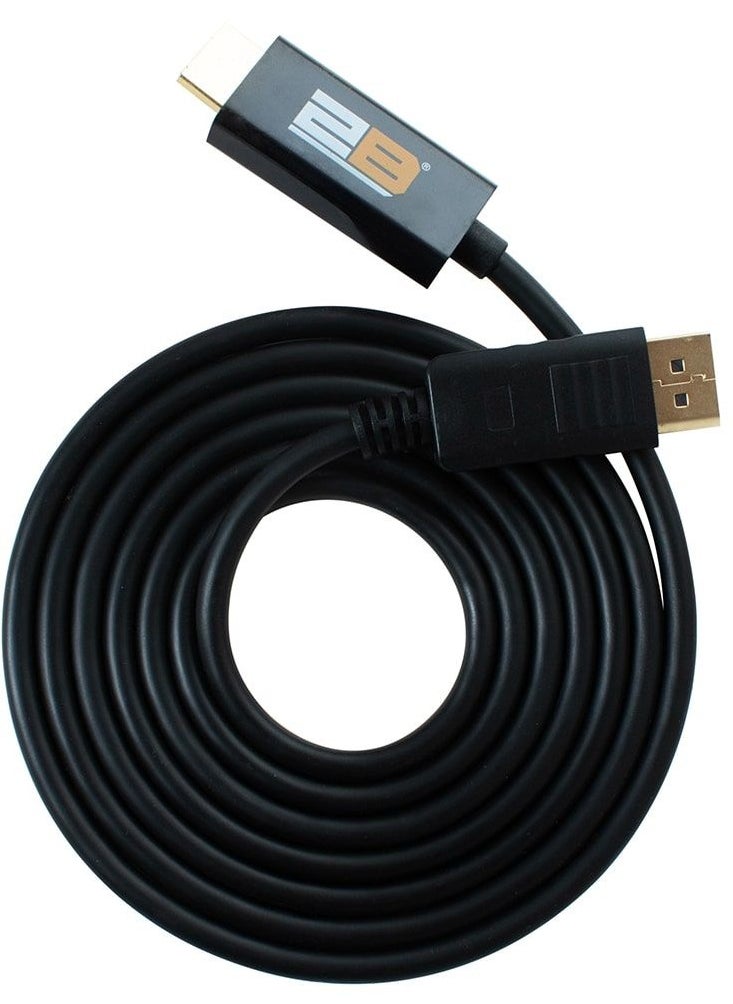 كابل DC504 من DisplayPort إلى HDMI بطول 1 متر  متوافق مع جميع الشاشات التي تدعم التوصيل عبر منفذ HDMI