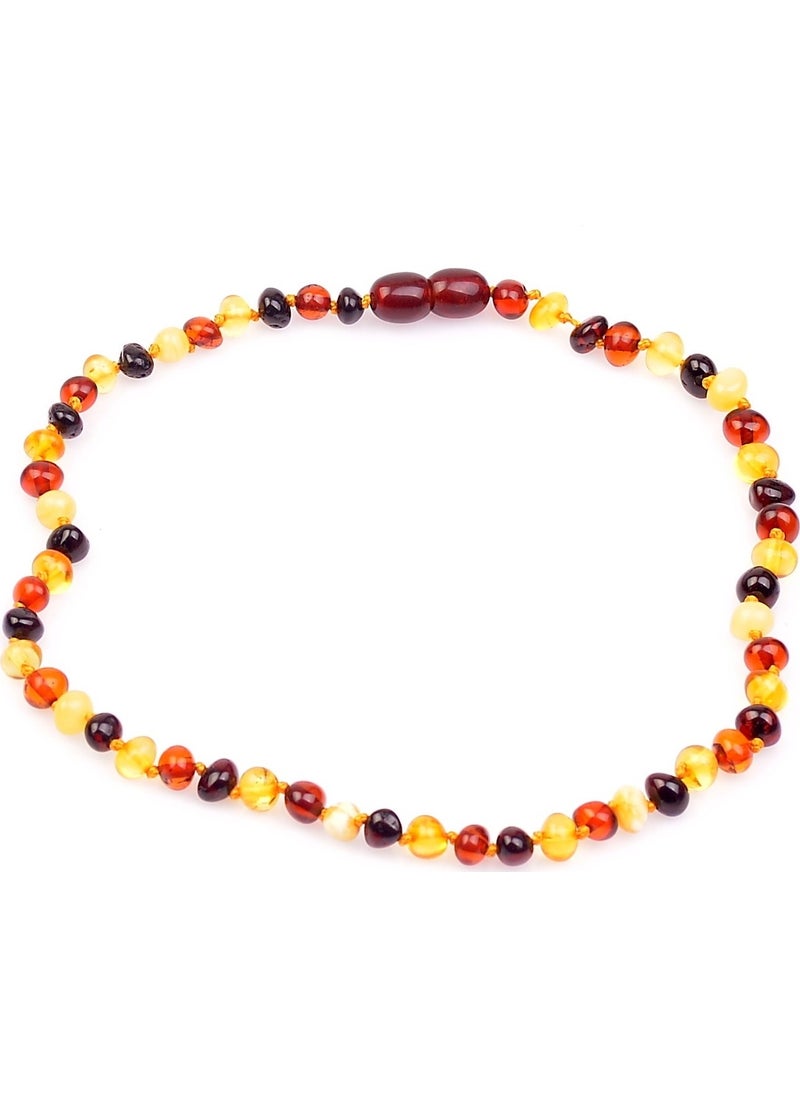 Welta - Amber Natural Multicolor Baby Teeth Necklace - Image 1