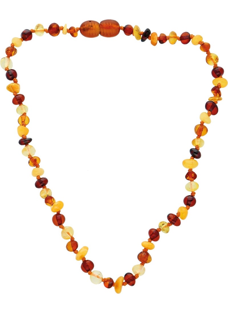 Welta - Amber Natural Multicolor Baby Teeth Necklace - Image 1