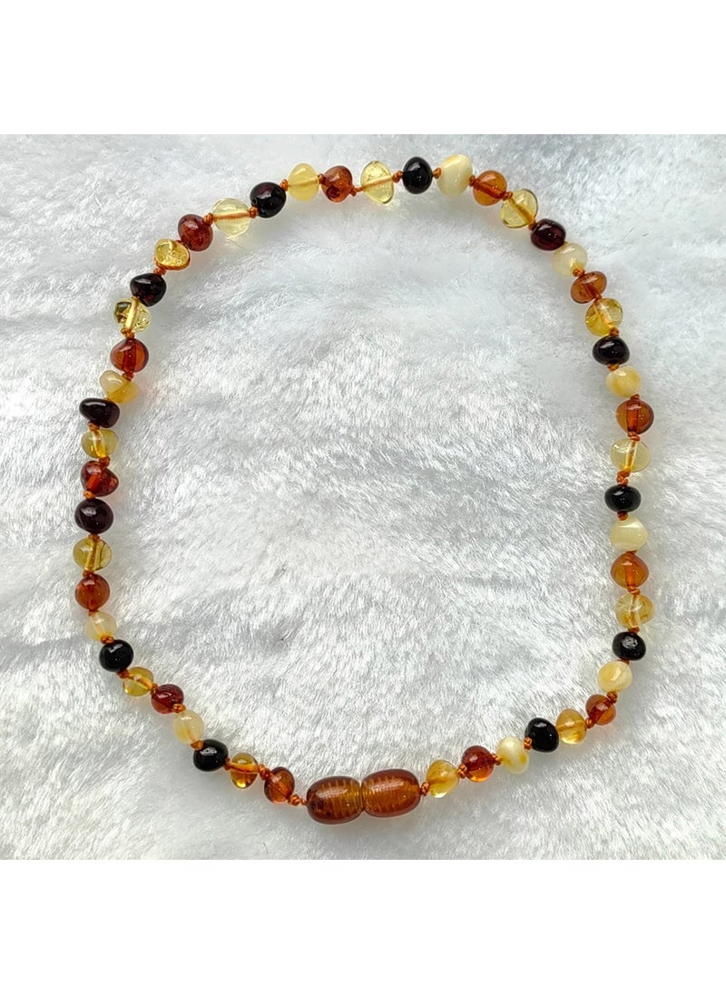 Welta - Amber Natural Multicolor Baby Teeth Necklace - Image 1