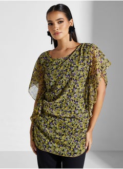 Golden Apple Floral Printed Top  - Image 1