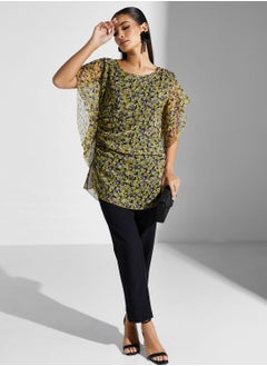 Golden Apple Floral Printed Top  - Image 4