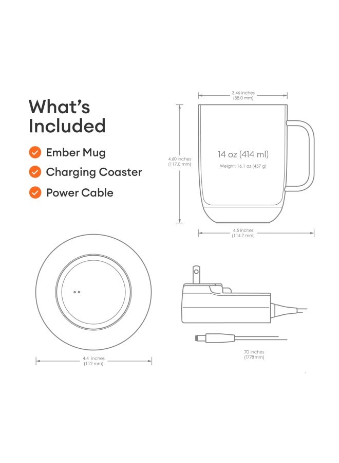 Ember Temperature Control Smart Mug 2 14 Oz AppControlled Heated Coffee Mug with 80 Min Battery Life and Improved Design Black - Image 2