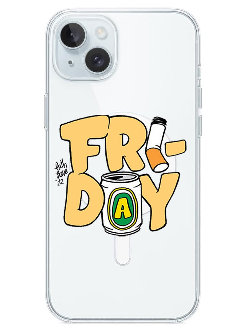 Theodor Magnetic Case for iPhone 15 6.1-inch Compatible with MagSafe Wireless Charging, Shockproof Phone Bumper Cover Friday copy - Image 1