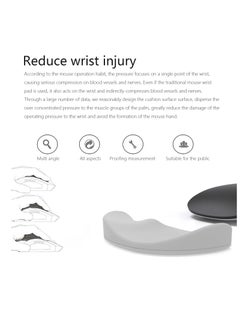 KASTWAVE Mouse Wrist Rest Wrist Rest Pad for Easy Typing Pain Relief Keyboard Wrist Rest Memory Foam Wrist Rest 2 PCS  - Image 4