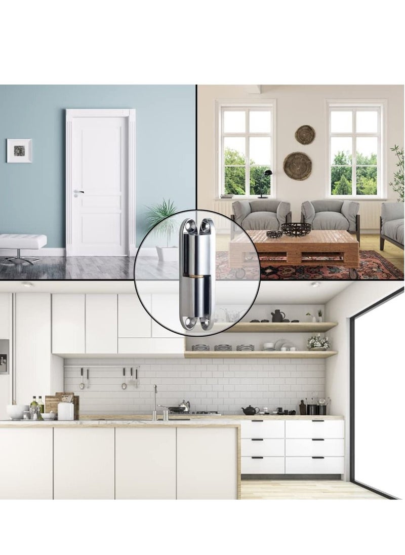 Cabinet Hinges, Zinc Alloy Renovation Detachable Hinge, H-Shape Rotate Hinges for Window Cupboard Room Kitchen Garden Doors 2 Pcs