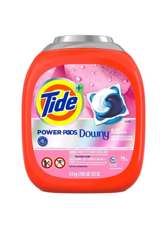 Tide 79-Piece Power Pods Laundry Detergent Pods With Downy HE Sensitivity 3.5 Kg For Baby Sensitive Skin  - Image 2