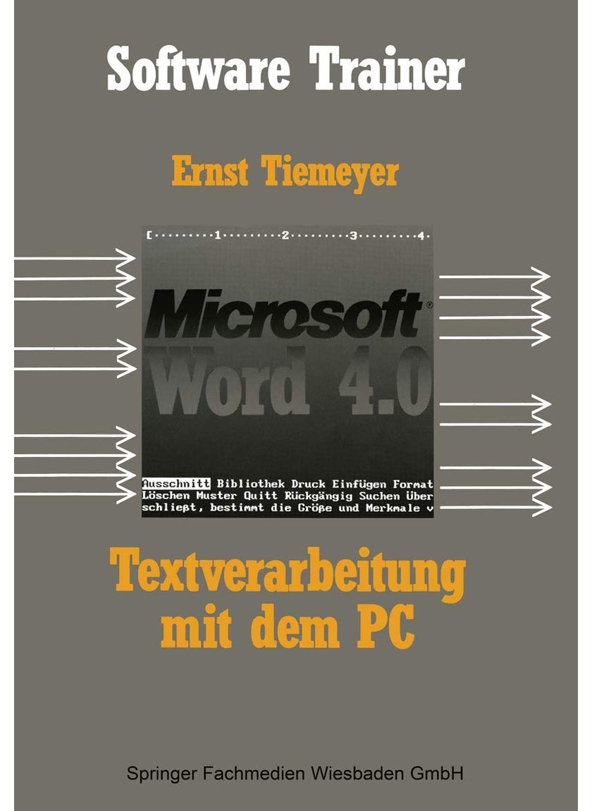 Textverarbeitung mit Microsoft Word 4.0 auf dem PC 
