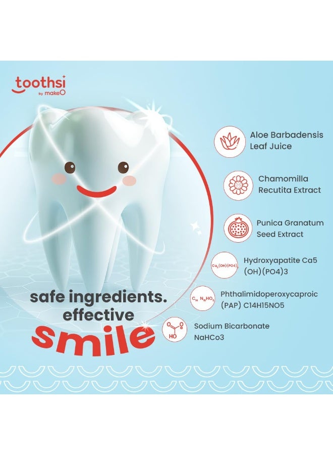 Toothsi قلم تبييض الأسنان Toothsi Spark | سعة 2 مل | يكفي لـ 10 جلسات علاجية | فعال في إزالة البقع الناتجة عن التدخين، والبان ماسالا، والgutka، والتبغ، والنبيذ، والقهوة | مزيل لبقع الأسنان | سهل الحمل والاستخدام | جل تبييض آمن على مينا الأسنان - Image 3