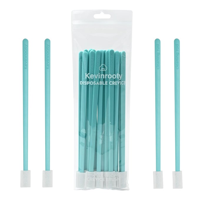 20PCS CREVICE CLEANING BRUSH TOOL KIT DISPOSABLE TOILET BRUSH SEAT CLEANER BLUE