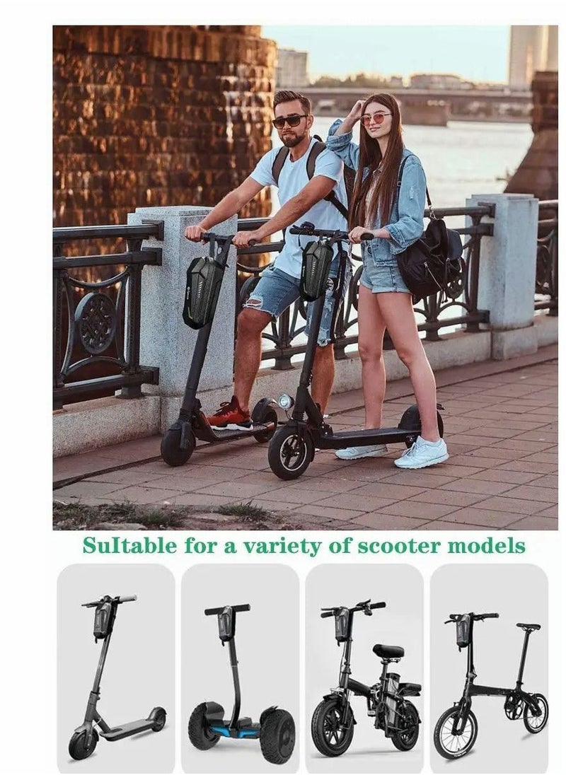 Y&D - Electric Scooter Handlebar Bag, EVA Multi-Purpose Waterproof Storage Large Capacity Front Tube Hard Shell Bag for Scooter/Electric Bike/Bicycle/Motorcycle - Image 1