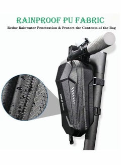 Y&D Electric Scooter Handlebar Bag, EVA Multi-Purpose Waterproof Storage Large Capacity Front Tube Hard Shell Bag for Scooter/Electric Bike/Bicycle/Motorcycle  - Image 3