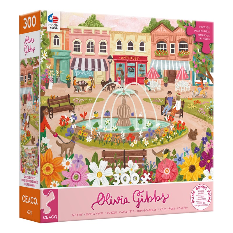 Ceaco - Olivia Gibbs - Town Park - 300 Piece Jigsaw Puzzle - Image 3