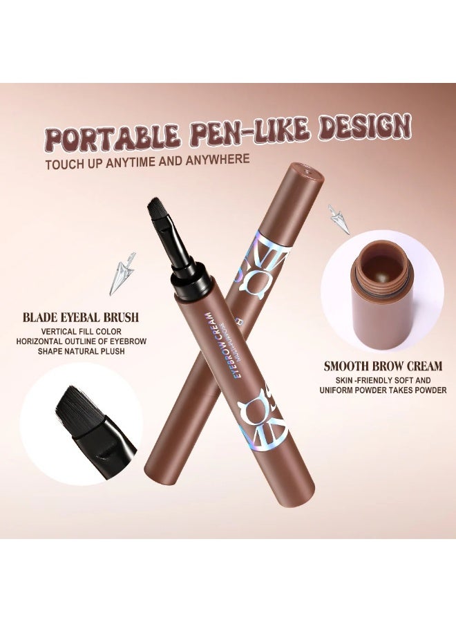 Banxeer Eyebrow Cream -with Brush (Color #1 Warm Brown) - Image 5