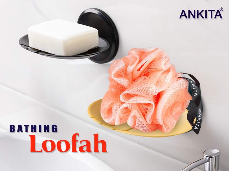 Ankita Bath Shower Sponge Loofah, Mesh Pouf Shower Ball, Mesh Bath and Shower Sponge(Color may Vary) - Image 3
