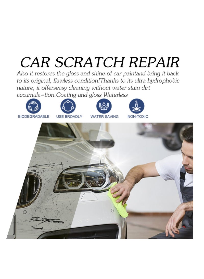 SOLARAE Premium Car Scratch Repair Wax Kit - Complete Set with Wipe & Sponge for Deep Scratch Removal and Polishing, Ideal for Vehicle Surface Restoration and Decomposition Grind Sand. - Image 4