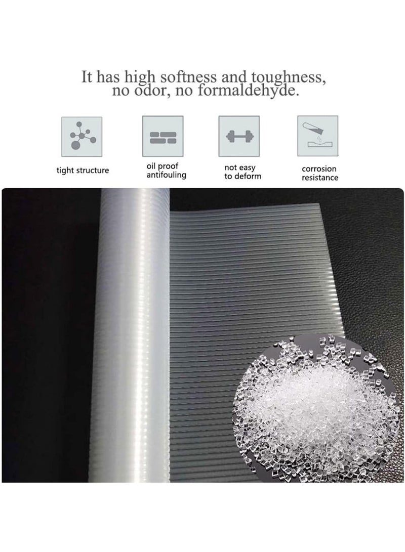 【عرض الجمعة الصفراء】 بطانة أرفف شفافة من EVA - 5متر × 45سم، مانعة للانزلاق وقابلة للغسل والقطع، لحماية المطبخ والخزانات مفارش بلاستيك - Image 2