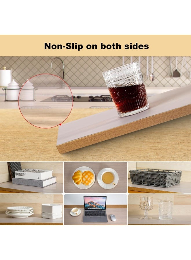 【عرض الجمعة الصفراء】 بطانة أرفف شفافة من EVA - 5متر × 45سم، مانعة للانزلاق وقابلة للغسل والقطع، لحماية المطبخ والخزانات مفارش بلاستيك - Image 4