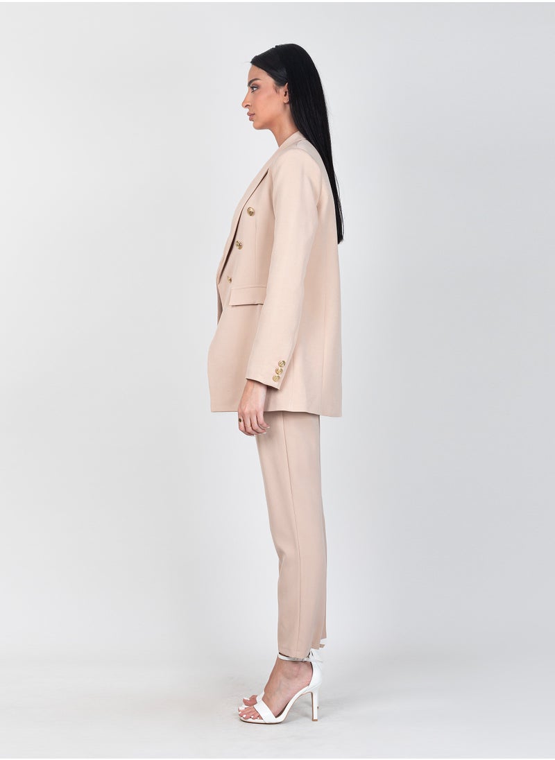 STRAIGHT LEG TROUSER AND SIX BUTTONS BOLD SHOULDER BLAZER SUIT - pzsku/Z778895956722A7141277Z/45/_/1717540771/55c69a7f-4755-4f78-aebe-a2682f3be495