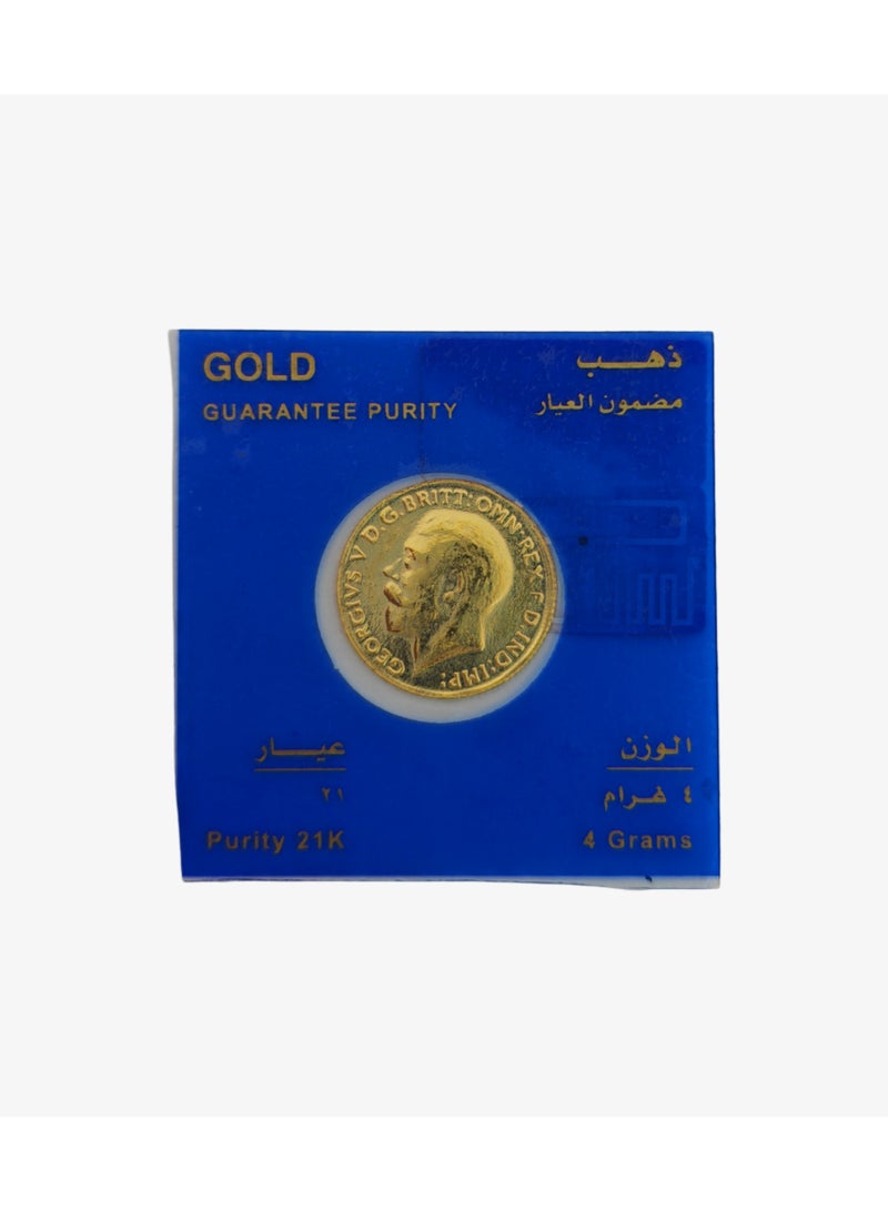 21KT GEORGE GOLD COIN - Image 1