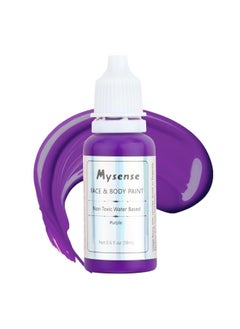 Mysense Mysense Purple Face Body Paint,Water Based Washable Face Paint,Non-toxic Cream Body Paint for Adults and Children Halloween Costume Cosplay SFX Zombie Vampire Witch Makeup,0.6oz  - Image 1