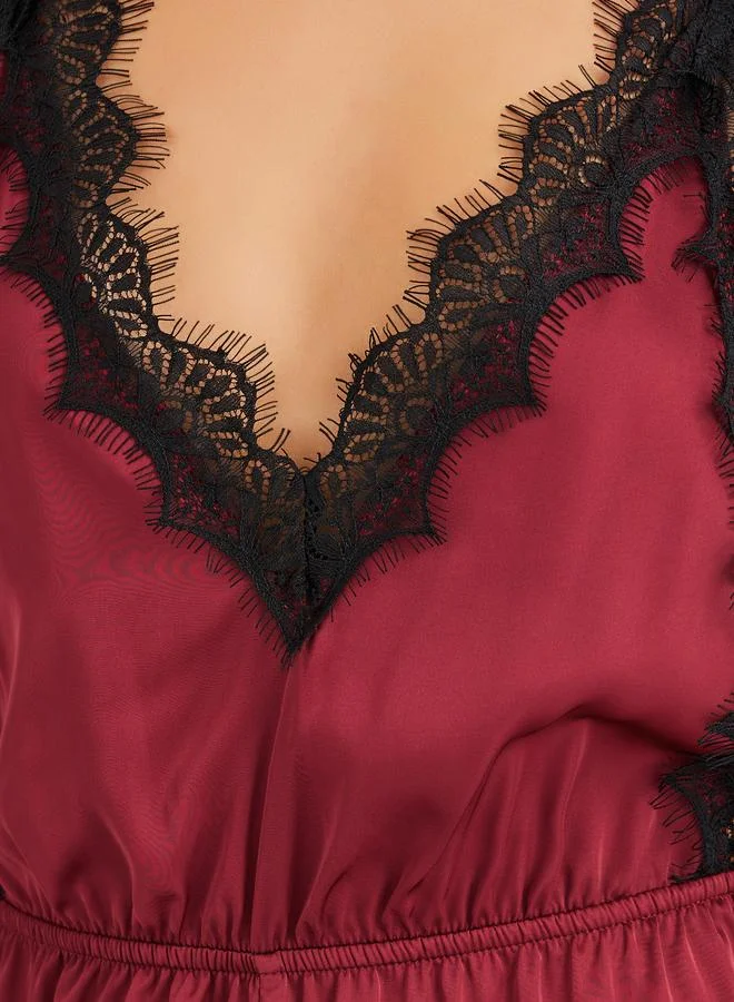 Styli Eyelash Lace Edge Teddy