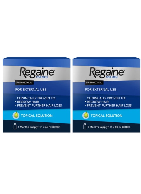 Pack Of 2 Regaine Minoxidil Solution 5 % - 60ml