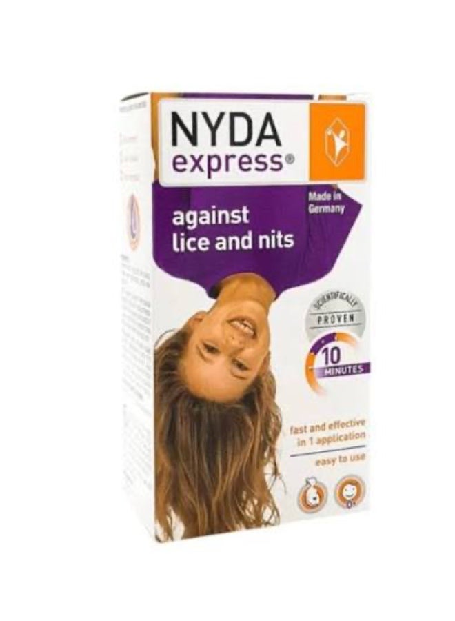 NYDA express Head Lice and Nits Treatment, Fast Acting, Made in Germany