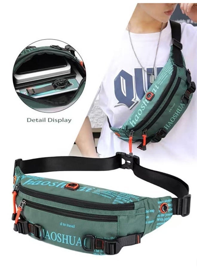 Crossbody Bag,Fanny Pack Belt Waist Bag For Men Women,Unisex Waterproof Pack With Adjustable Strap,Running Pack,Travel Bag,Chest Sling Shoulder Bag For Hiking Cycling Running Outdoor - Image 2
