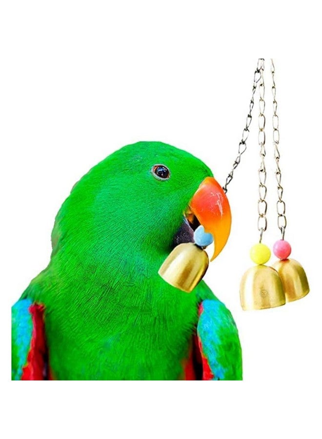 SunGrow Parrot Bell Toys, Galvanized 3 Steel Bells For Cockatiels, Conures And Lovebirds, Jingle Sound, 3 Bells Per Pack - Image 2