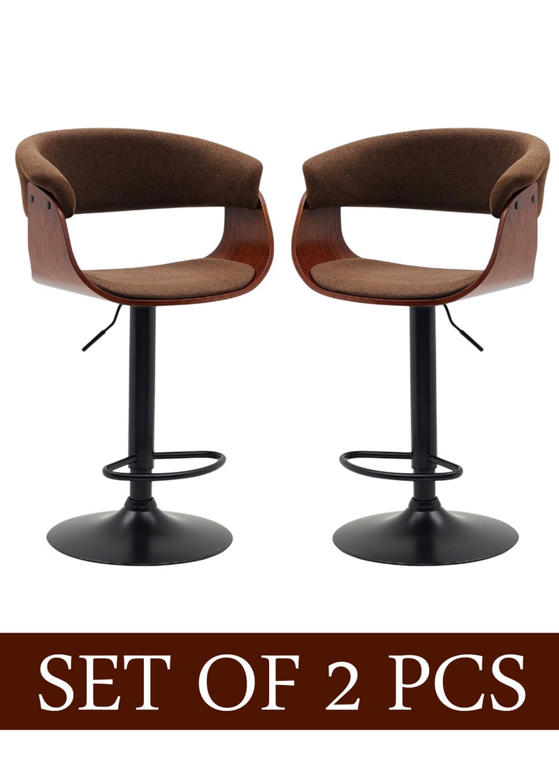 Set of 2 Pieces Modern Counter Height Barstool