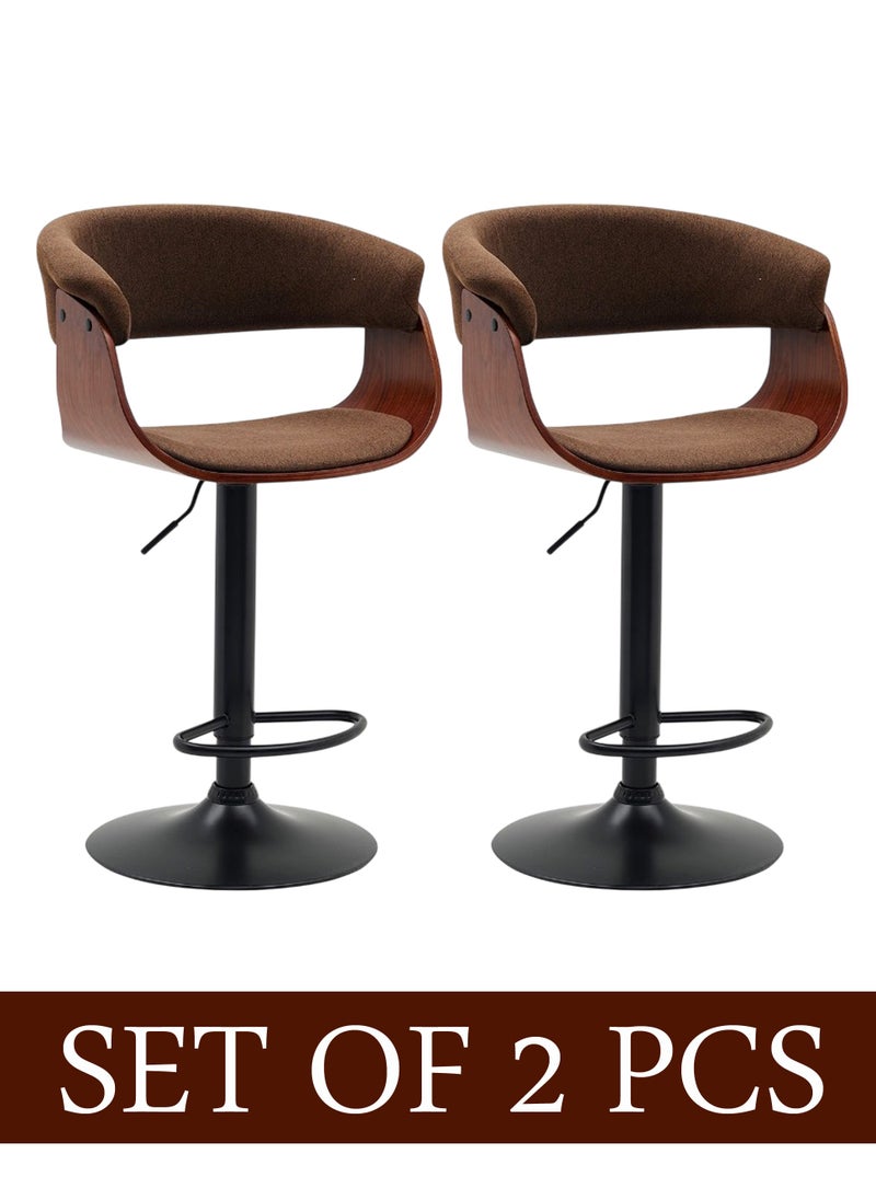 Set of 2 Pieces Modern Counter Height Barstool