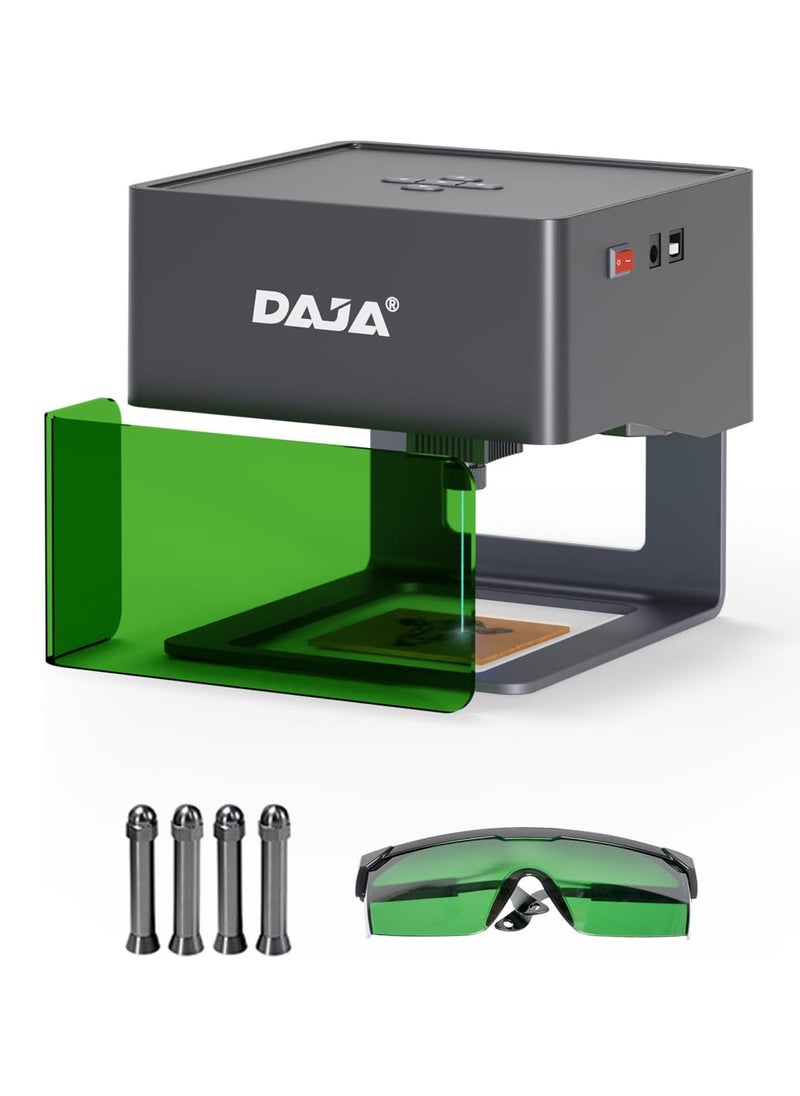 DAJA - DJ6 Laser Engraver DIY Marking Portable Engraving Machine for DIY Handcraft Logo Mark Printer 80x80mm Carving Area Support Wireless Mobile Connection Wood Ceramics Kraft Papers Leathers Plastic - Image 1