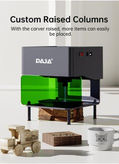 DAJA DJ6 Laser Engraver DIY Marking Portable Engraving Machine for DIY Handcraft Logo Mark Printer 80x80mm Carving Area Support Wireless Mobile Connection Wood Ceramics Kraft Papers Leathers Plastic  - Image 2