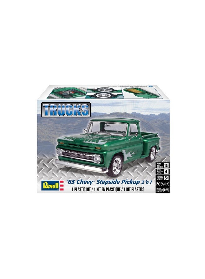 Revell Level 4 Model Kit 1965 Chevrolet Stepside Pickup Truck 2-in-1 Kit 1/25 Scale Model by Revell - Image 2